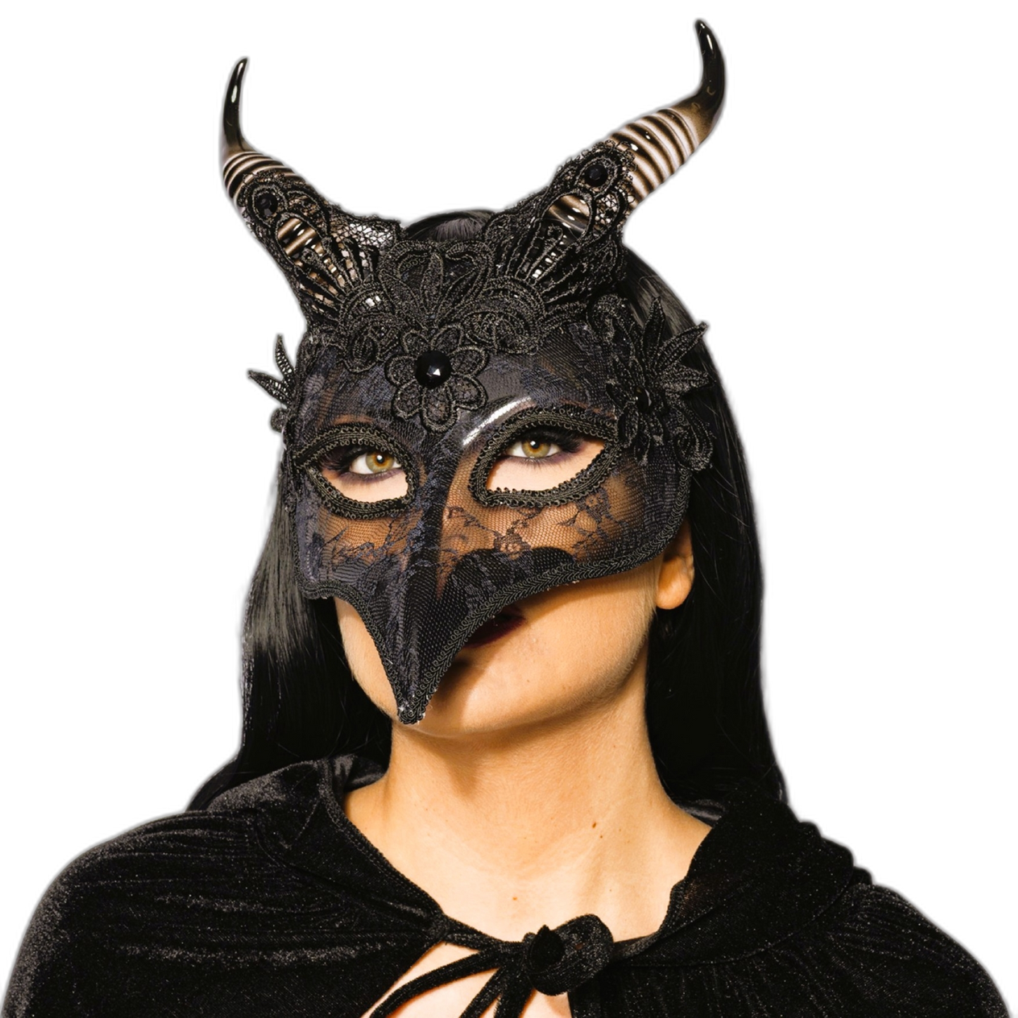 Deluxe Venetian Raven Mask