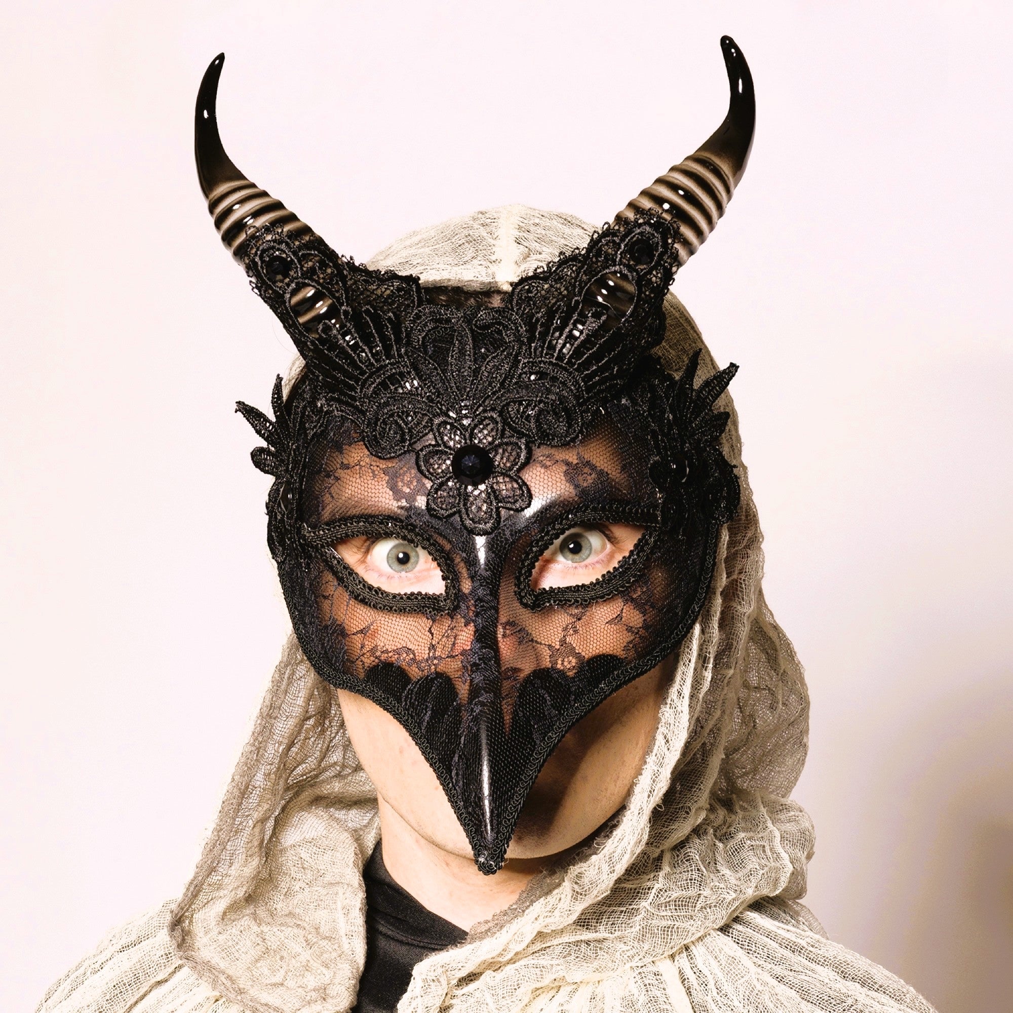 Deluxe Venetian Raven Mask