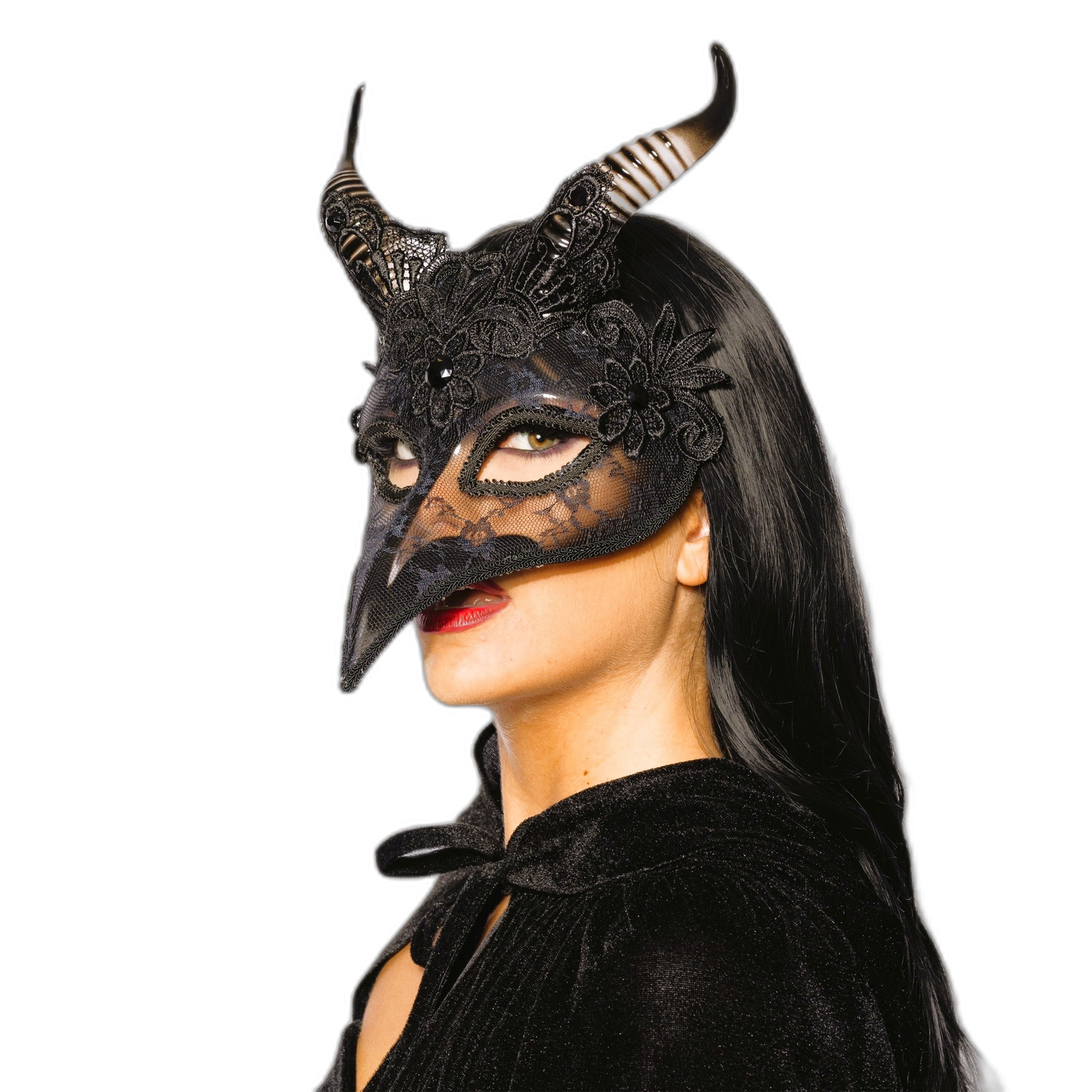 Deluxe Venetian Raven Mask