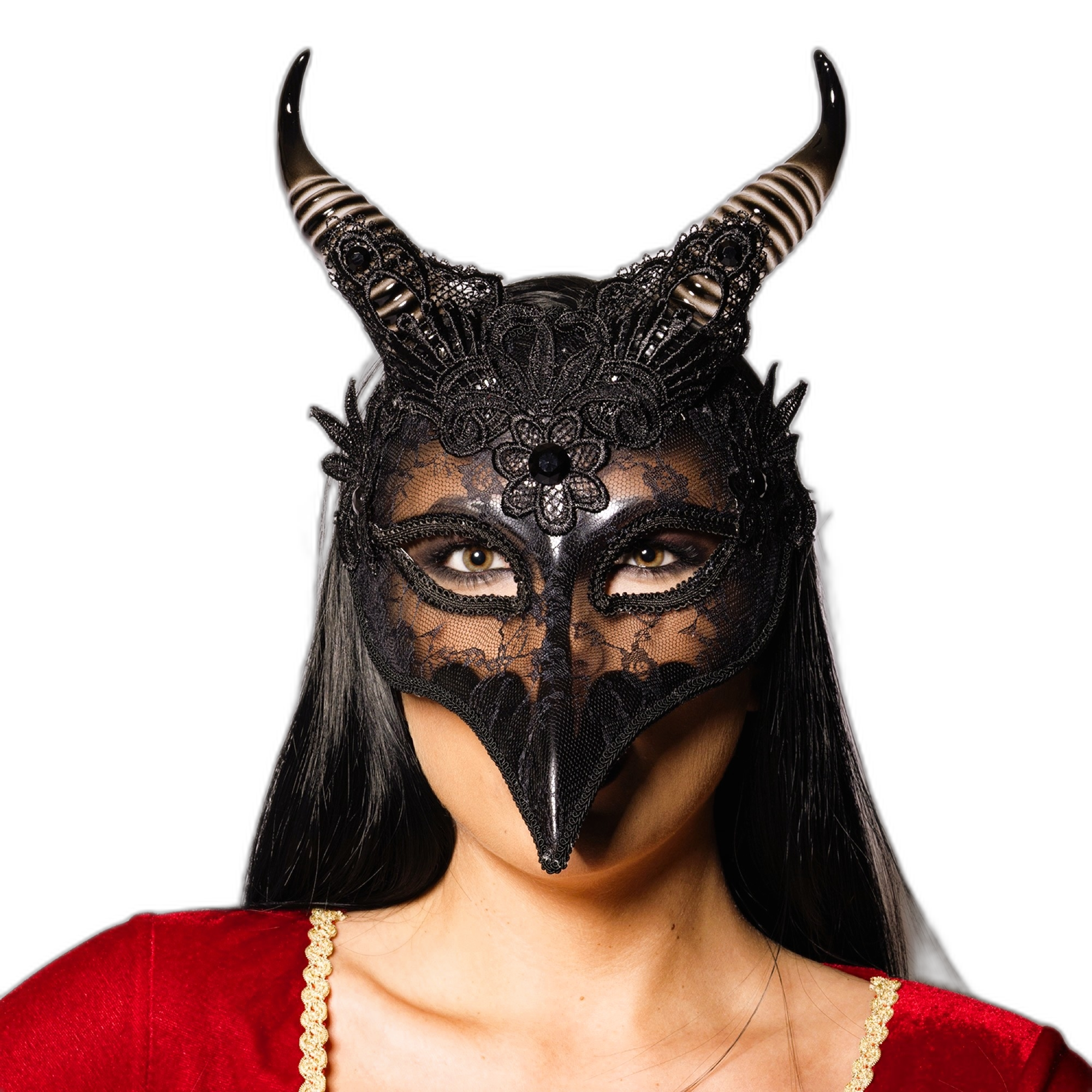 Deluxe Venetian Raven Mask