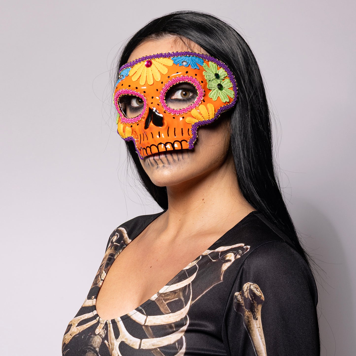 Sugar Skull Mask, Orange
