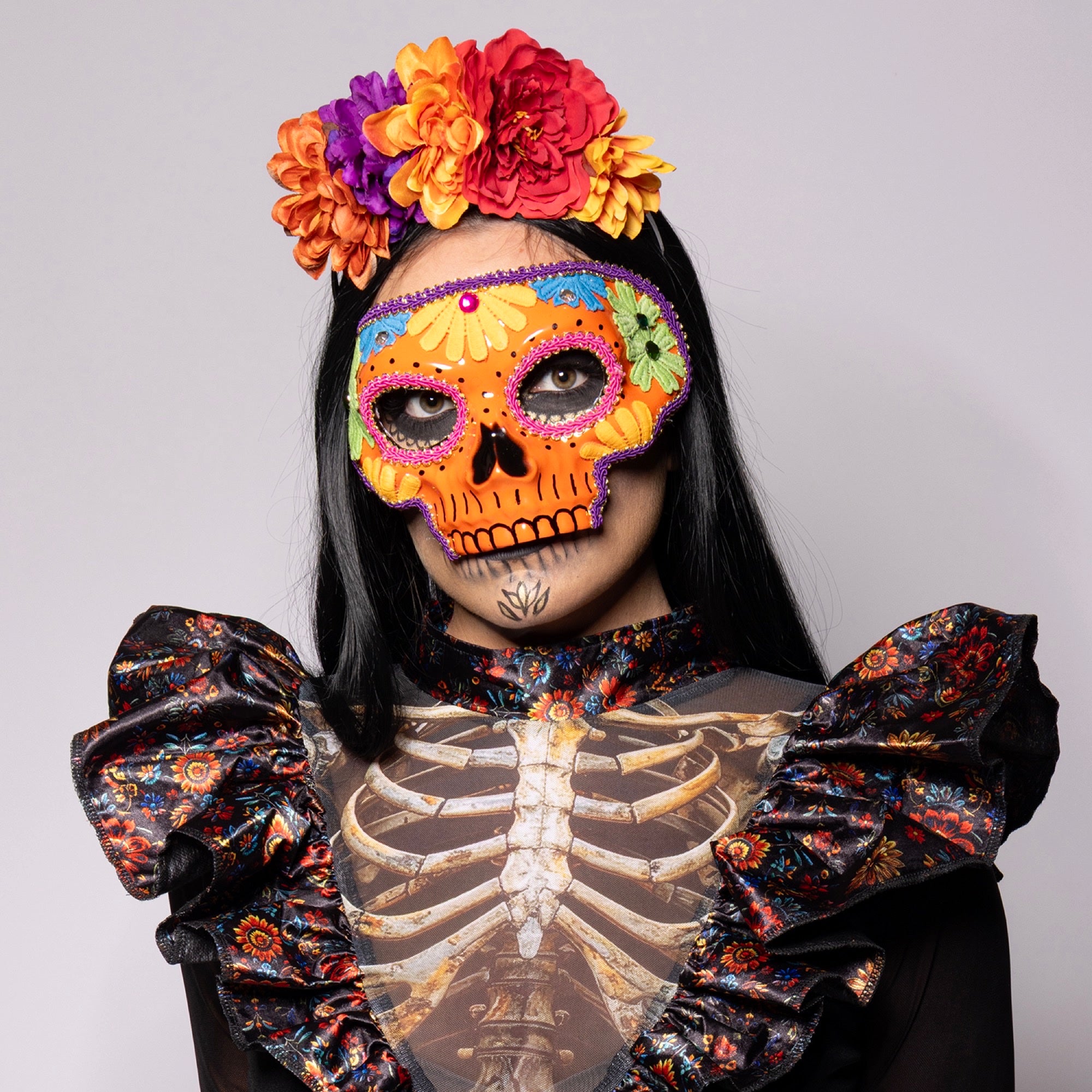 Sugar Skull Mask, Orange
