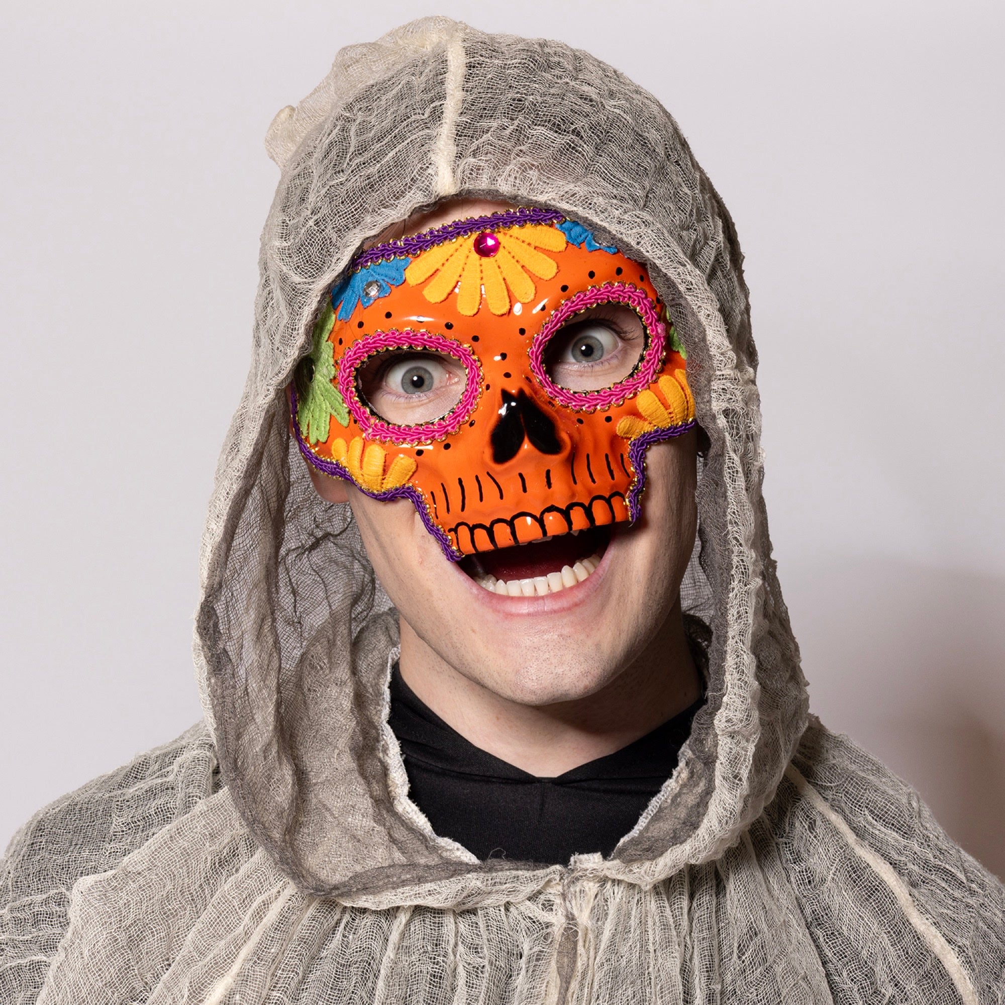 Sugar Skull Mask, Orange