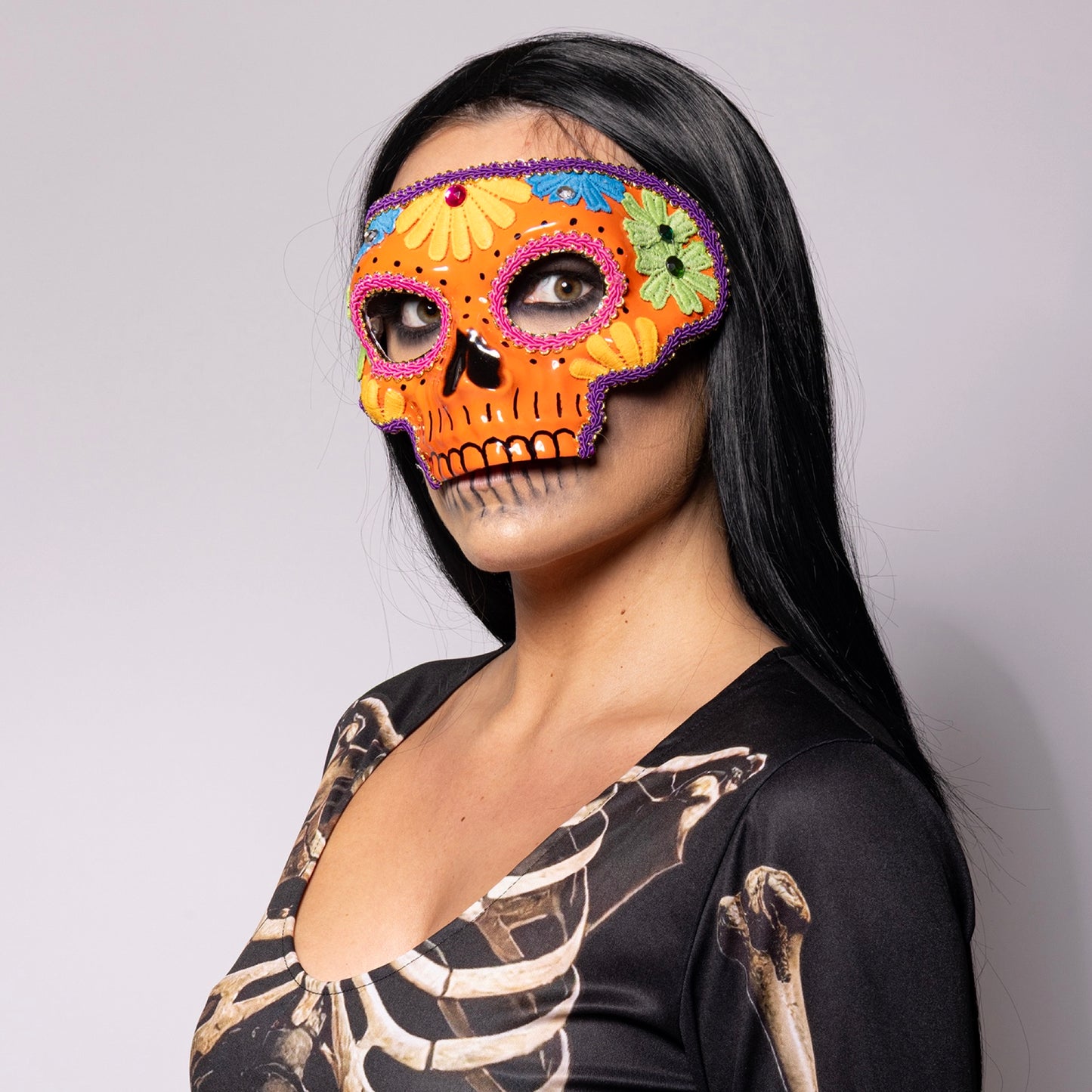 Sugar Skull Mask, Orange