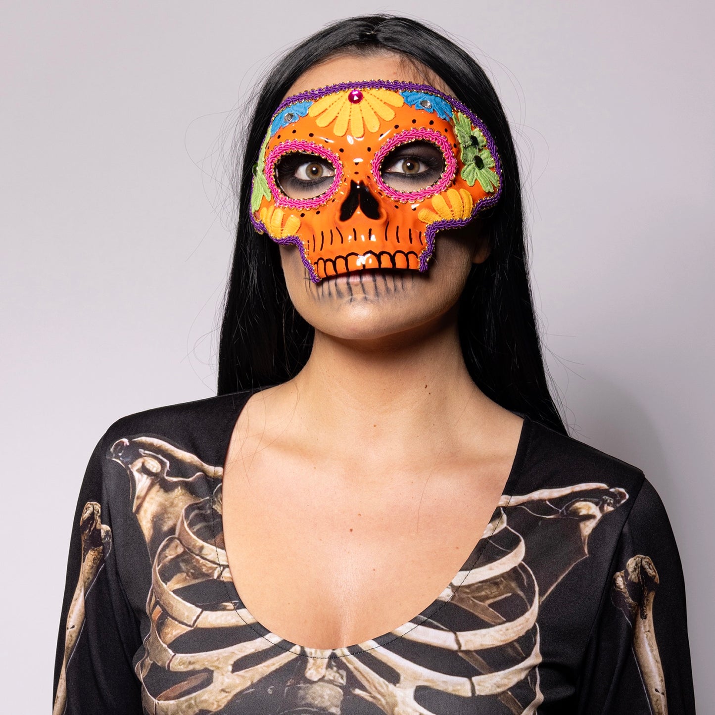Sugar Skull Mask, Orange