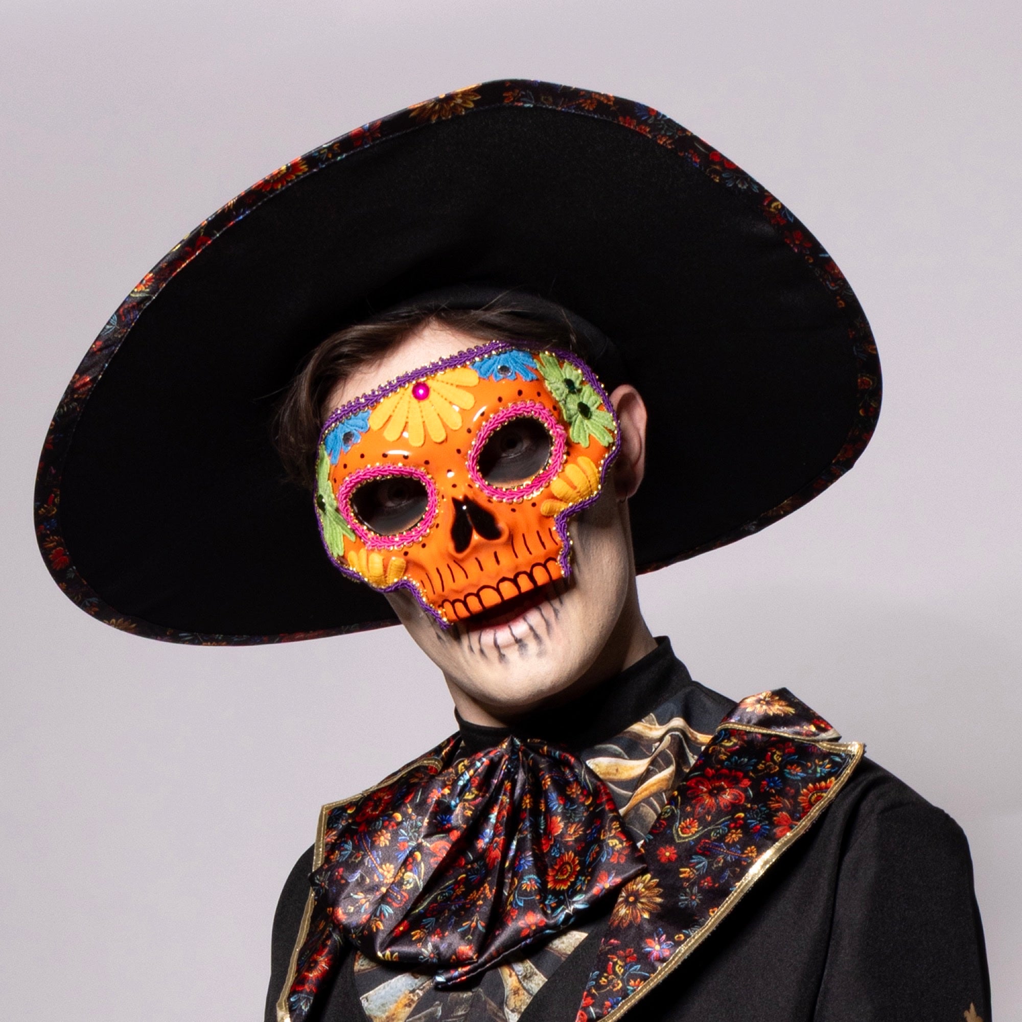 Sugar Skull Mask, Orange