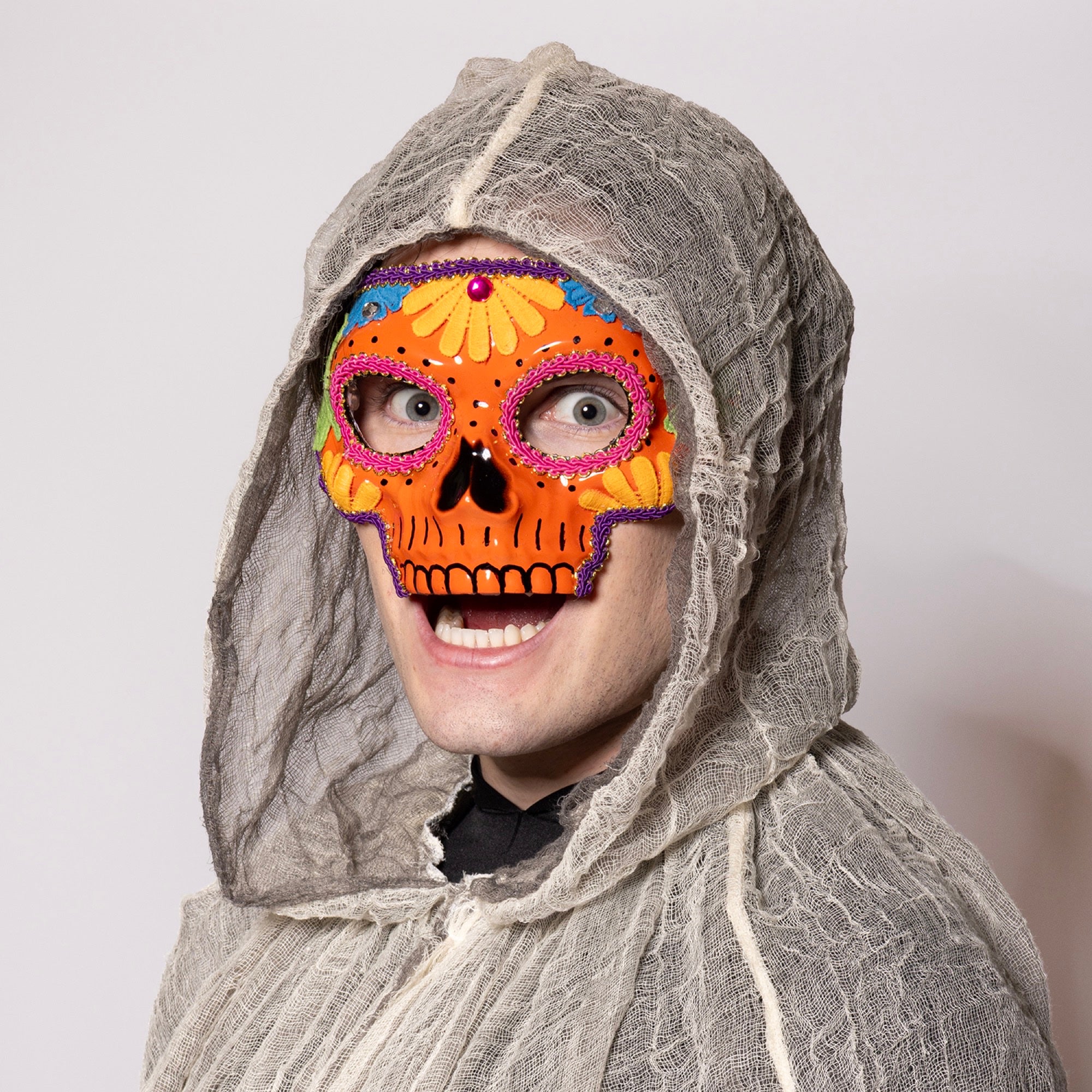 Sugar Skull Mask, Orange