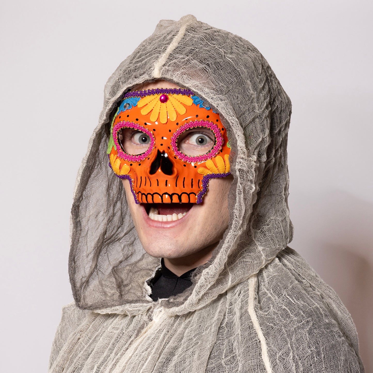 Sugar Skull Mask, Orange