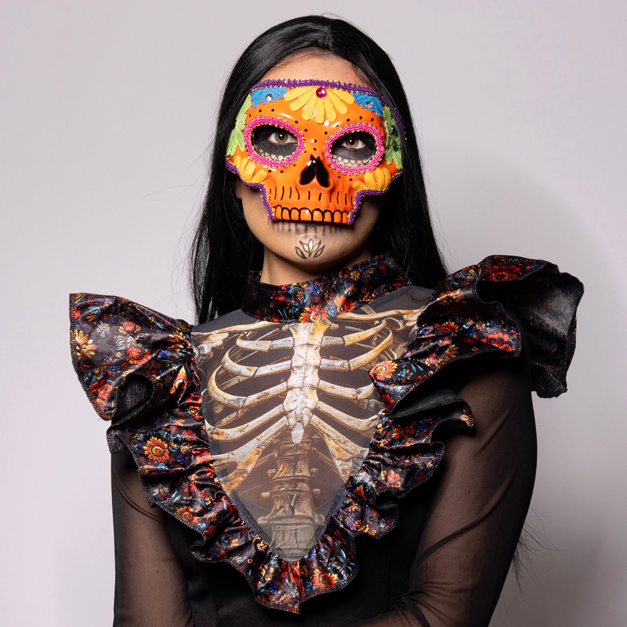 Sugar Skull Mask, Orange