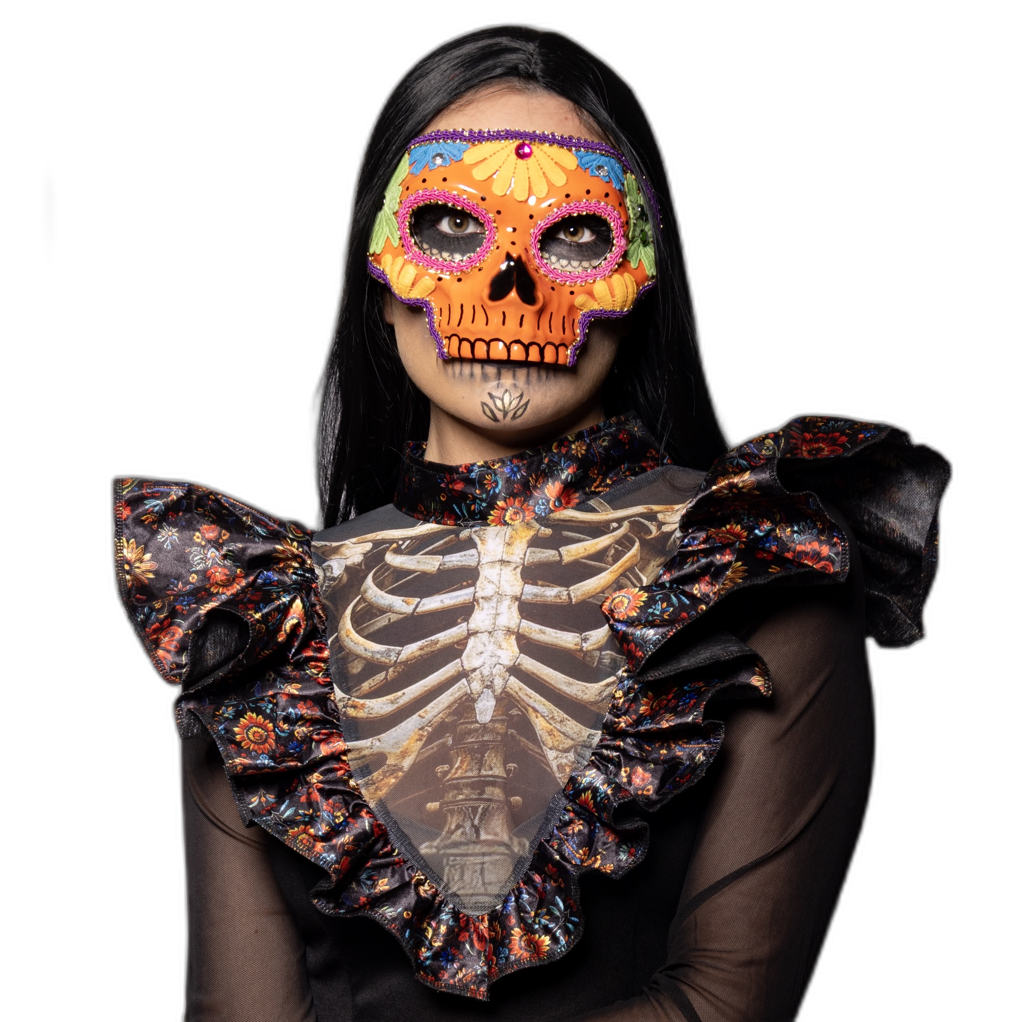 Sugar Skull Mask, Orange