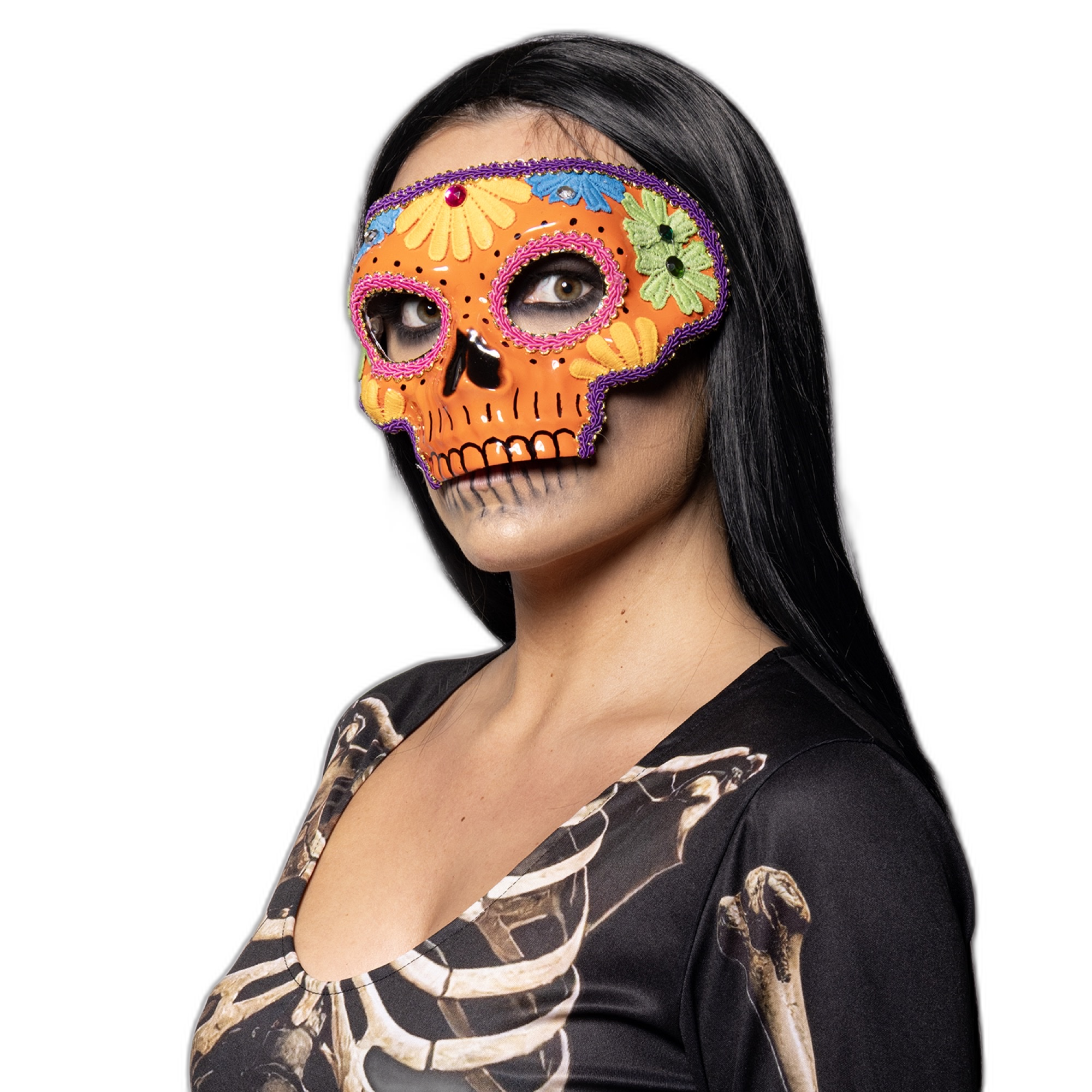 Sugar Skull Mask, Orange
