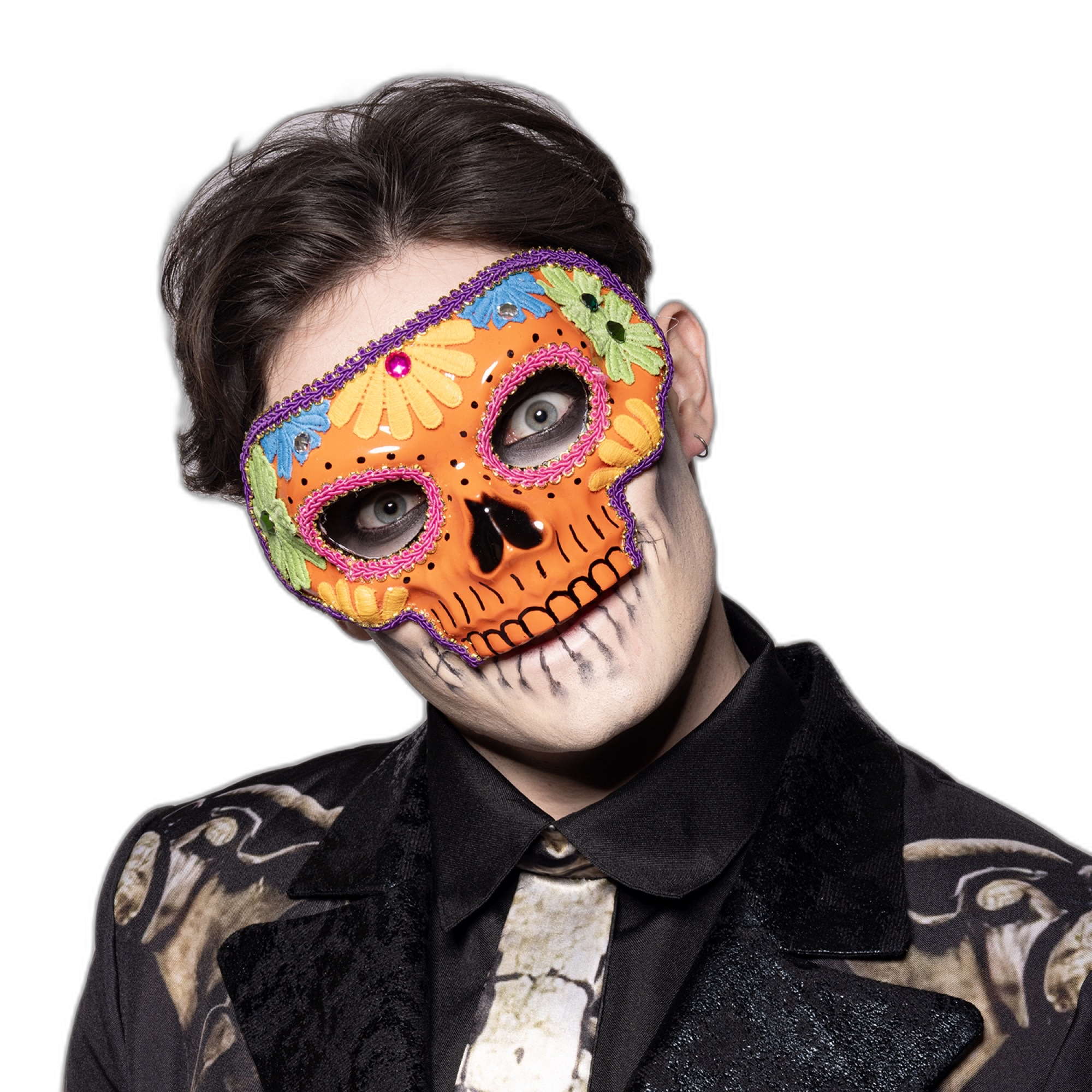 Sugar Skull Mask, Orange