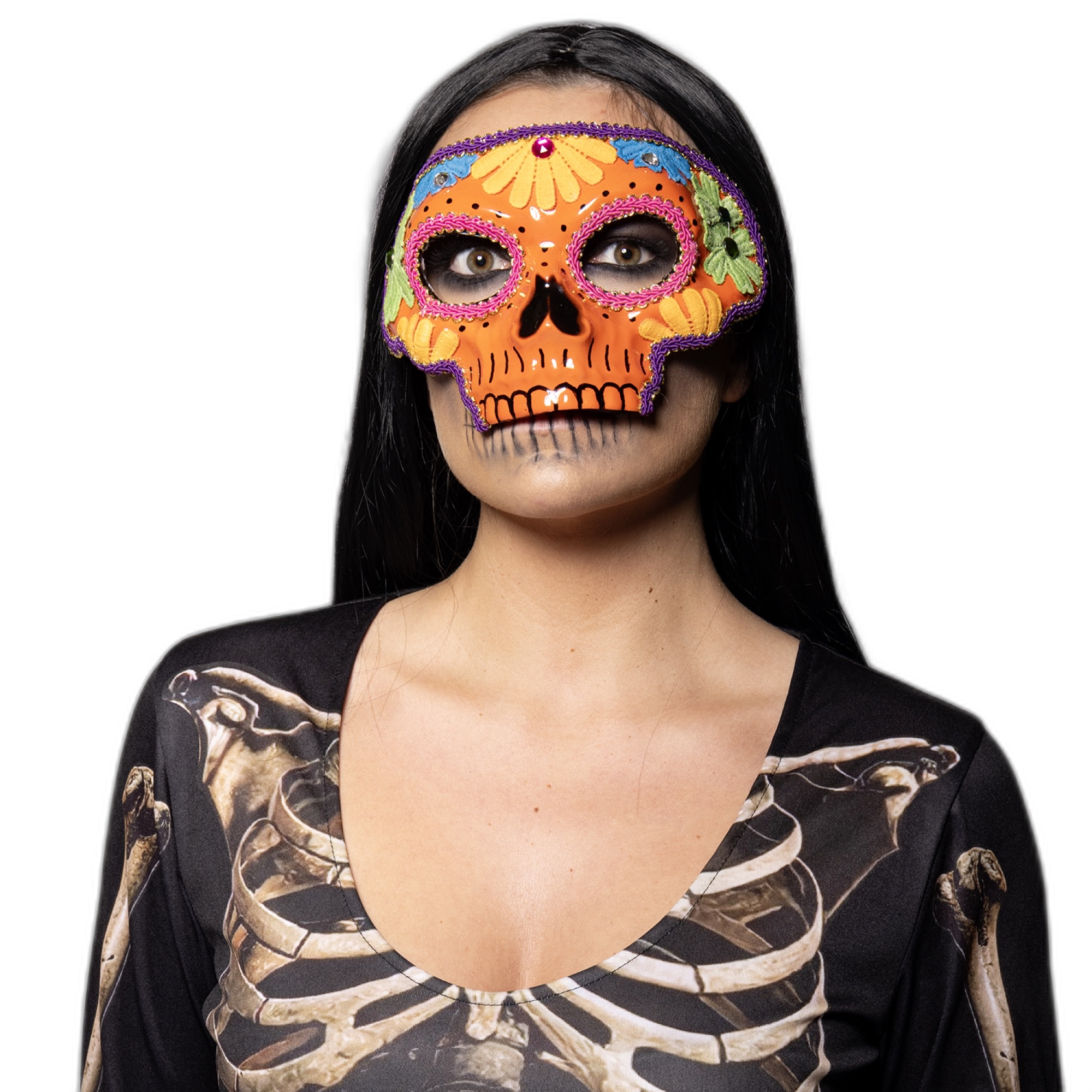 Sugar Skull Mask, Orange