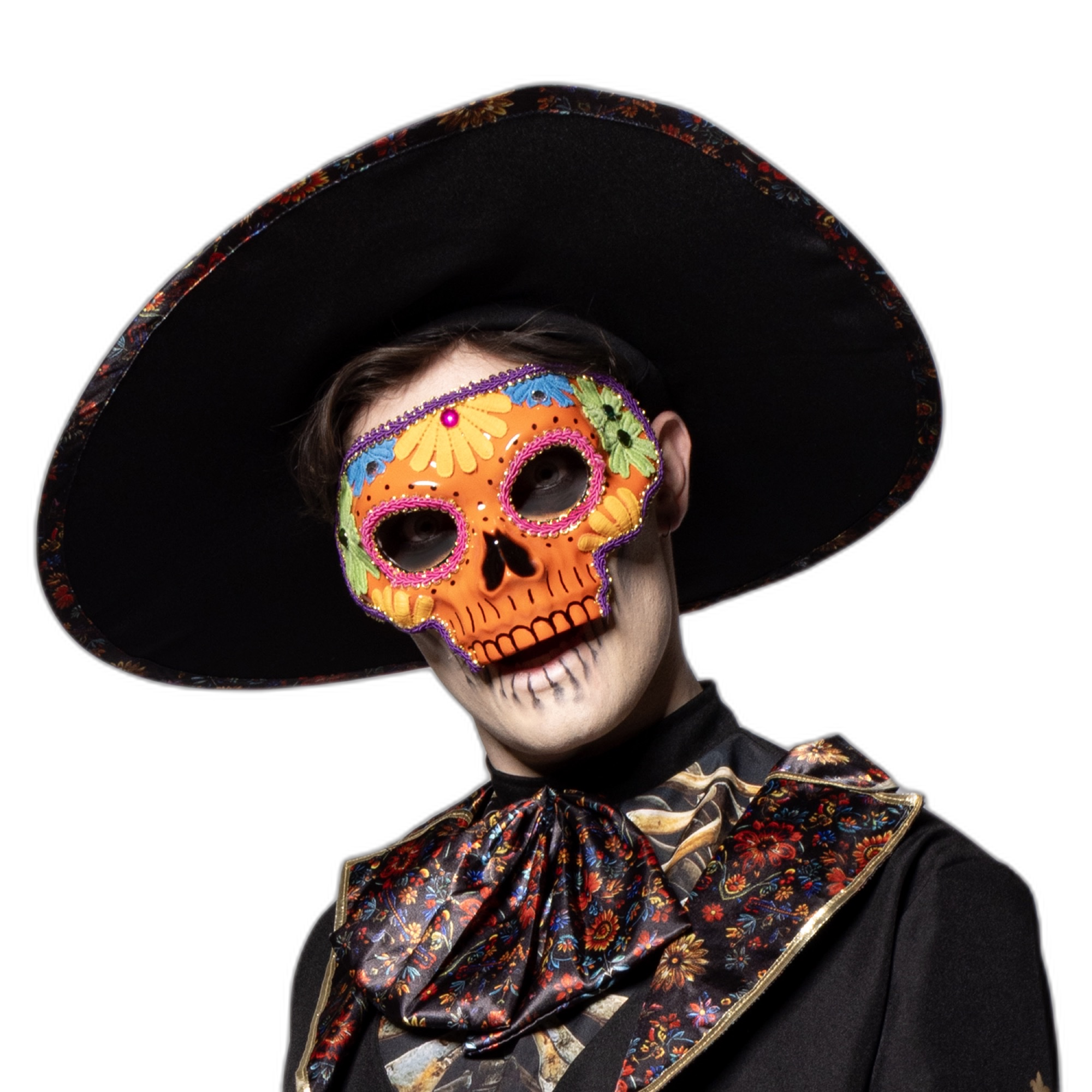 Sugar Skull Mask, Orange
