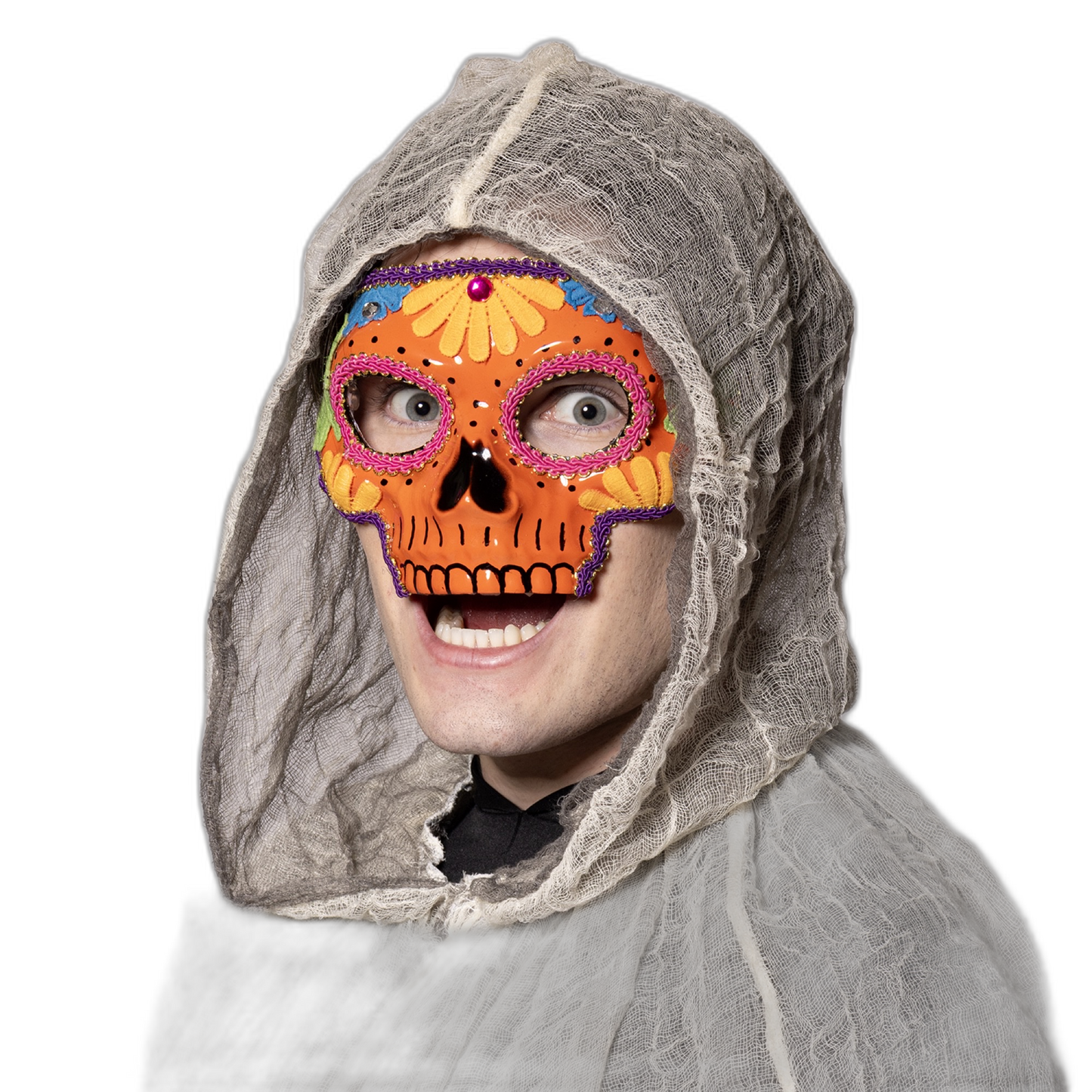 Sugar Skull Mask, Orange