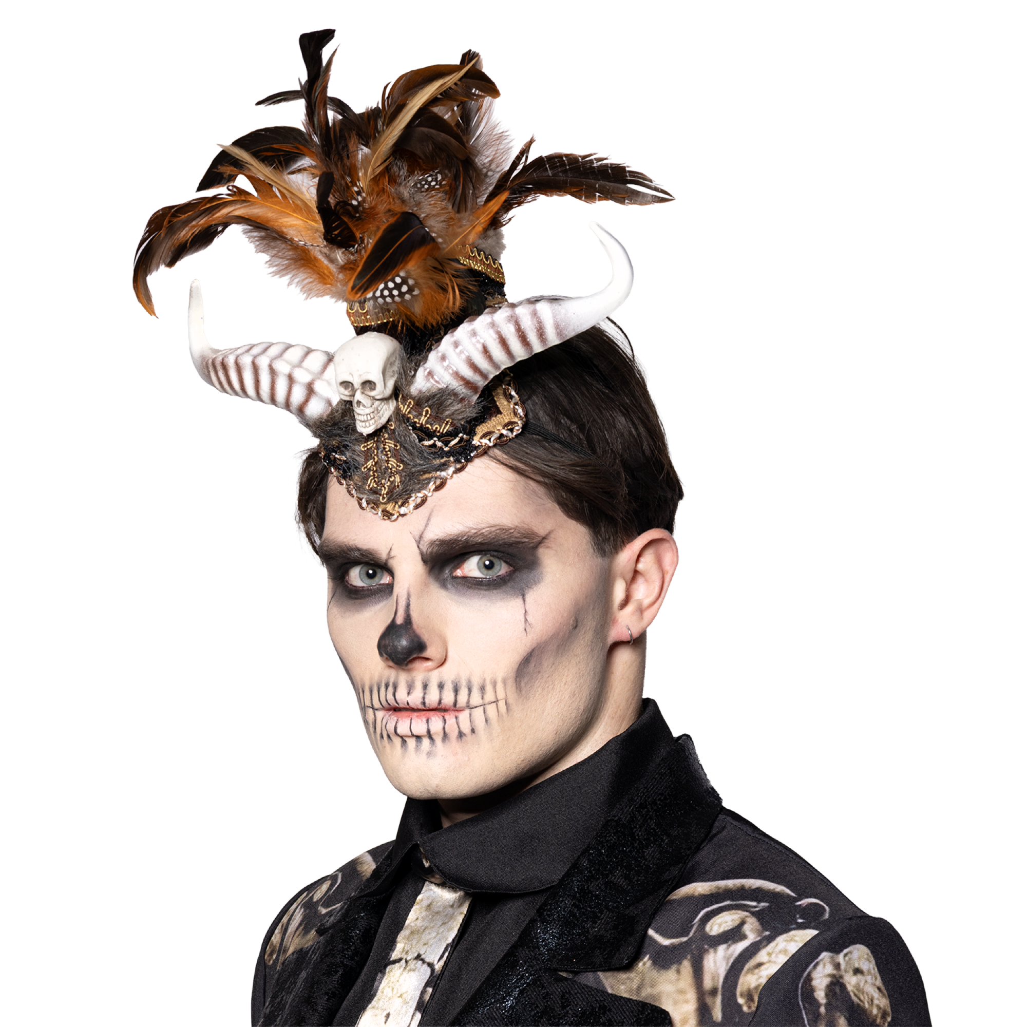 Headdress, Voodoo, Horned Mohawk