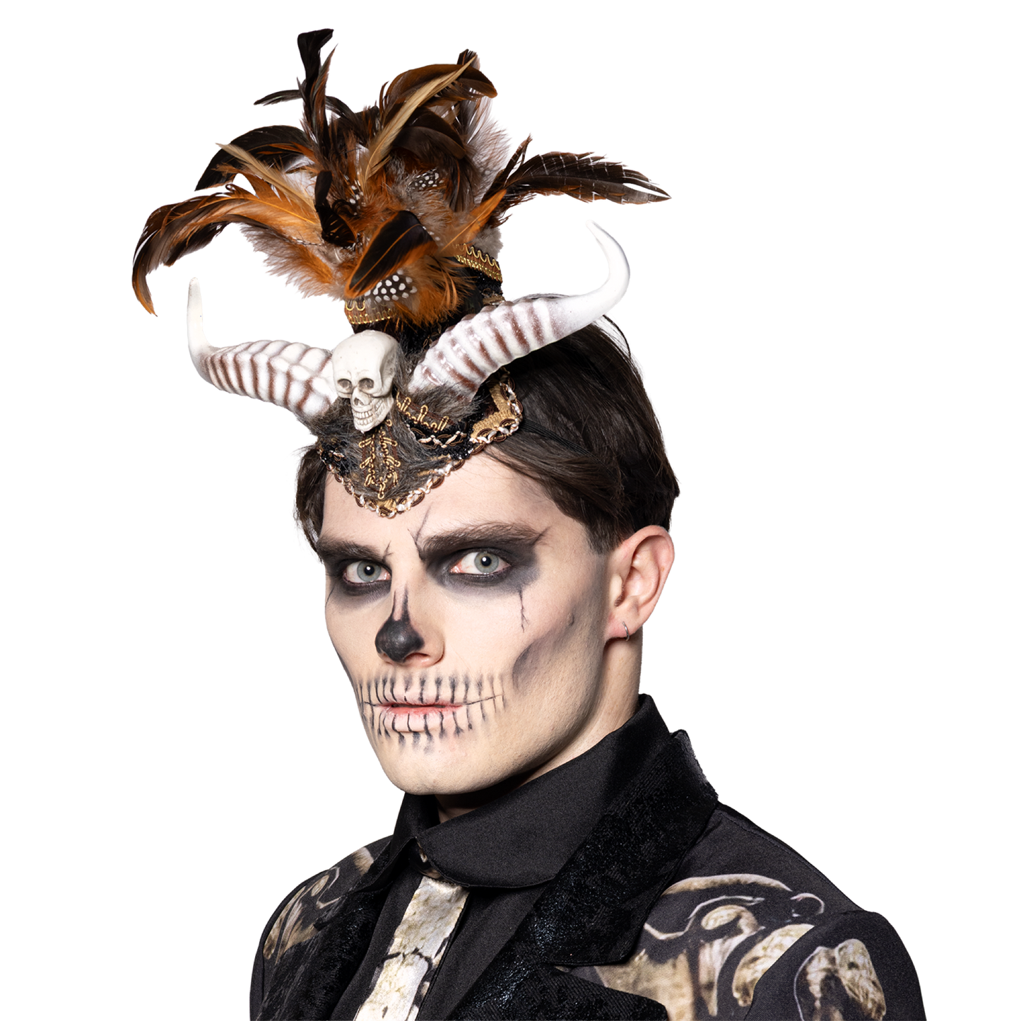 Headdress, Voodoo, Horned Mohawk