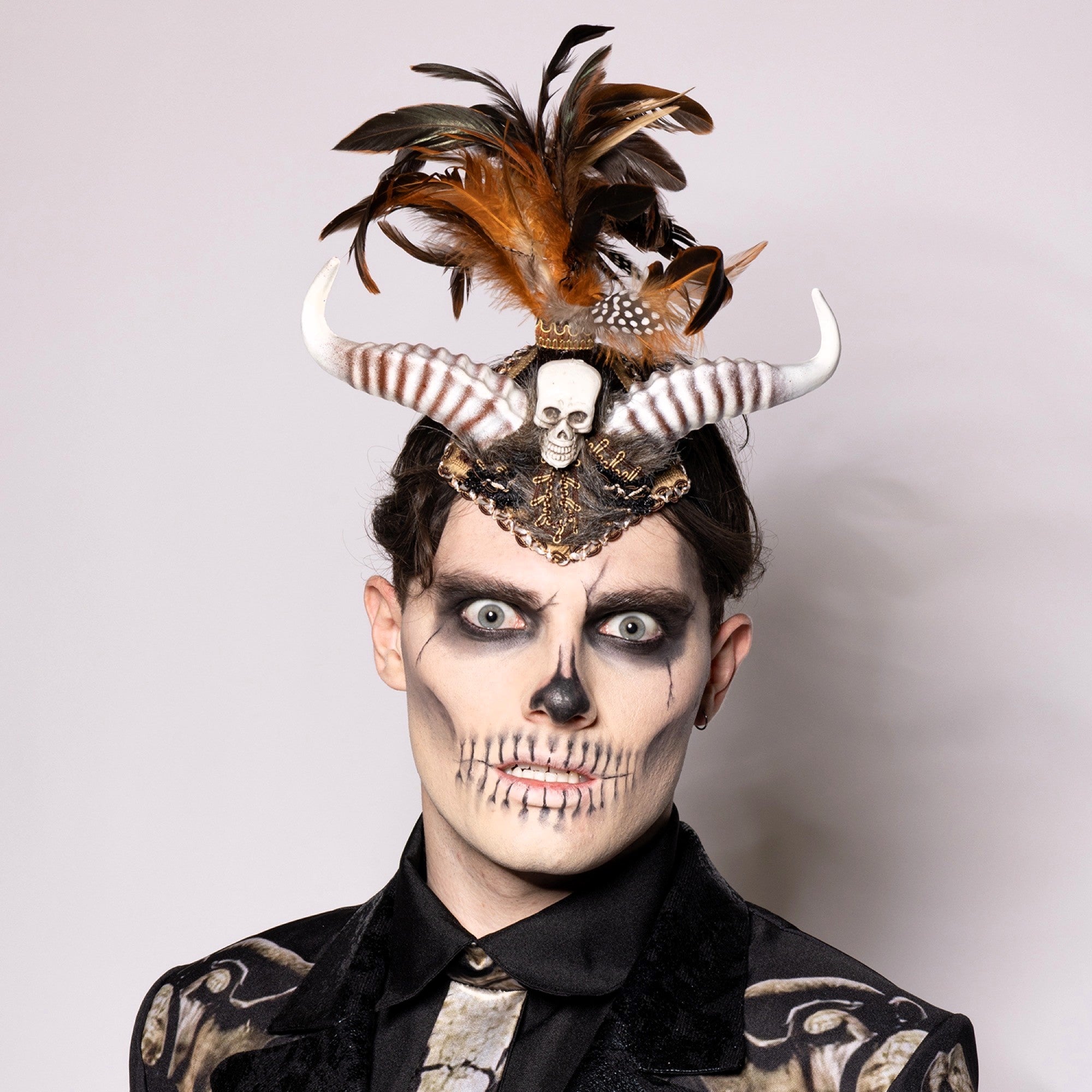 Headdress, Voodoo, Horned Mohawk