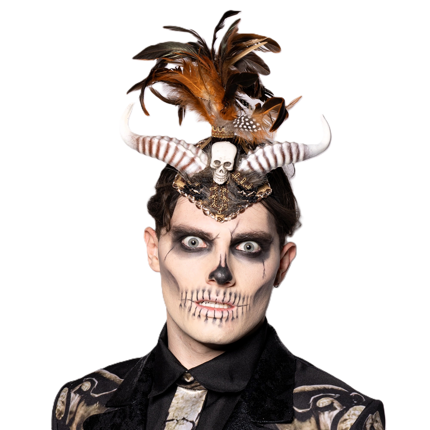 Headdress, Voodoo, Horned Mohawk