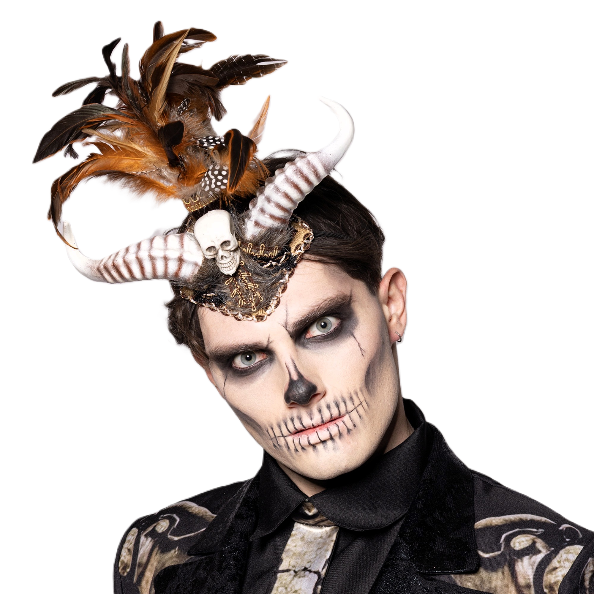 Headdress, Voodoo, Horned Mohawk