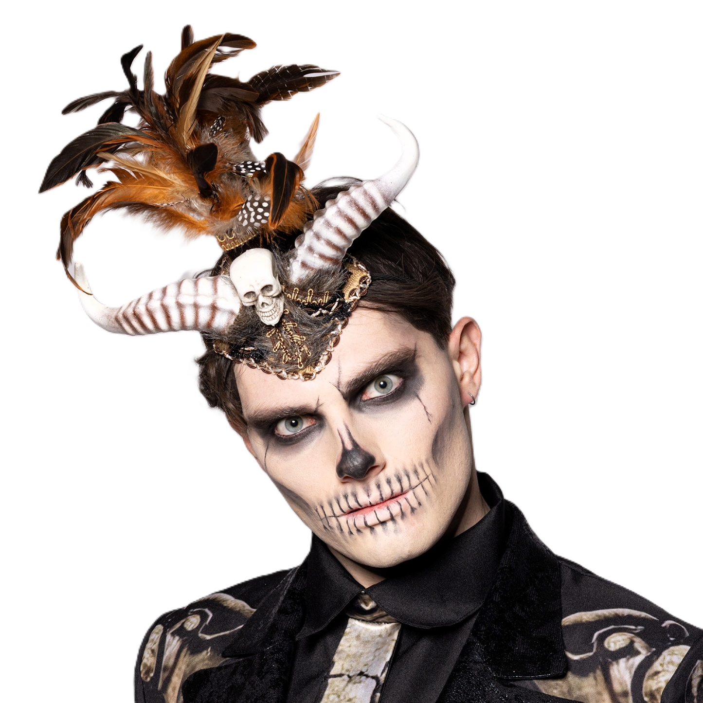 Headdress, Voodoo, Horned Mohawk