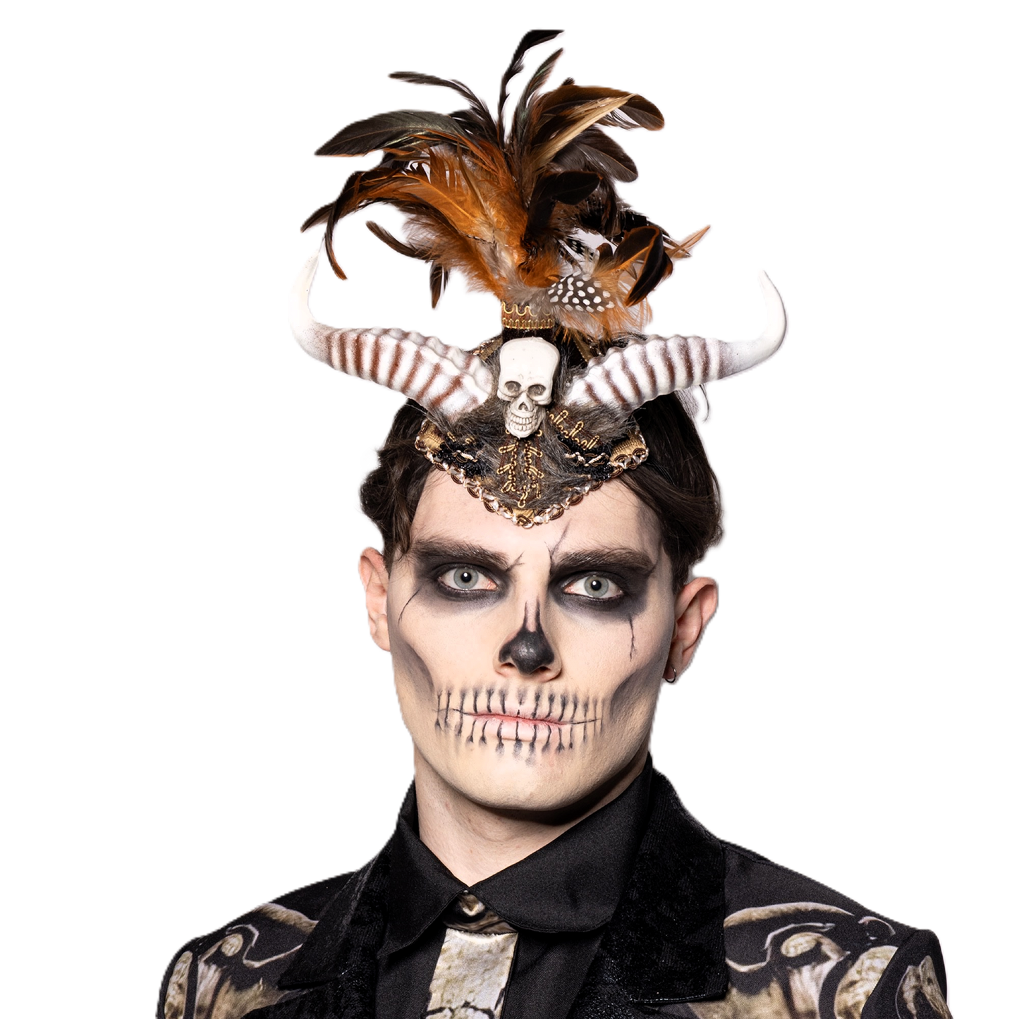 Headdress, Voodoo, Horned Mohawk