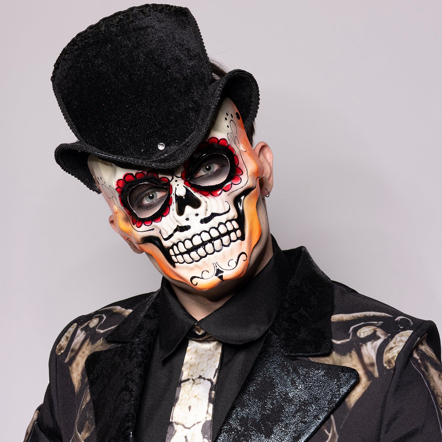 Day of the Dead, Top Hat, Skull Mask