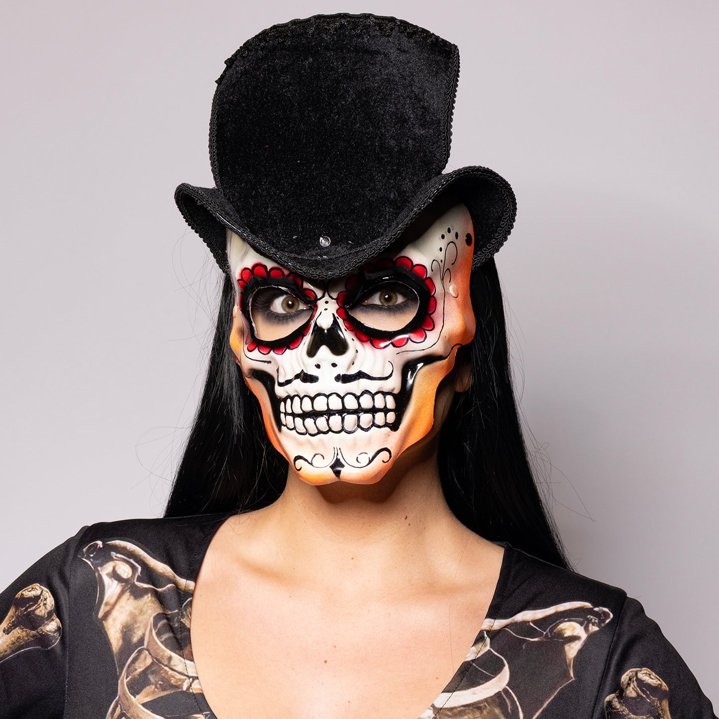 Day of the Dead, Top Hat, Skull Mask
