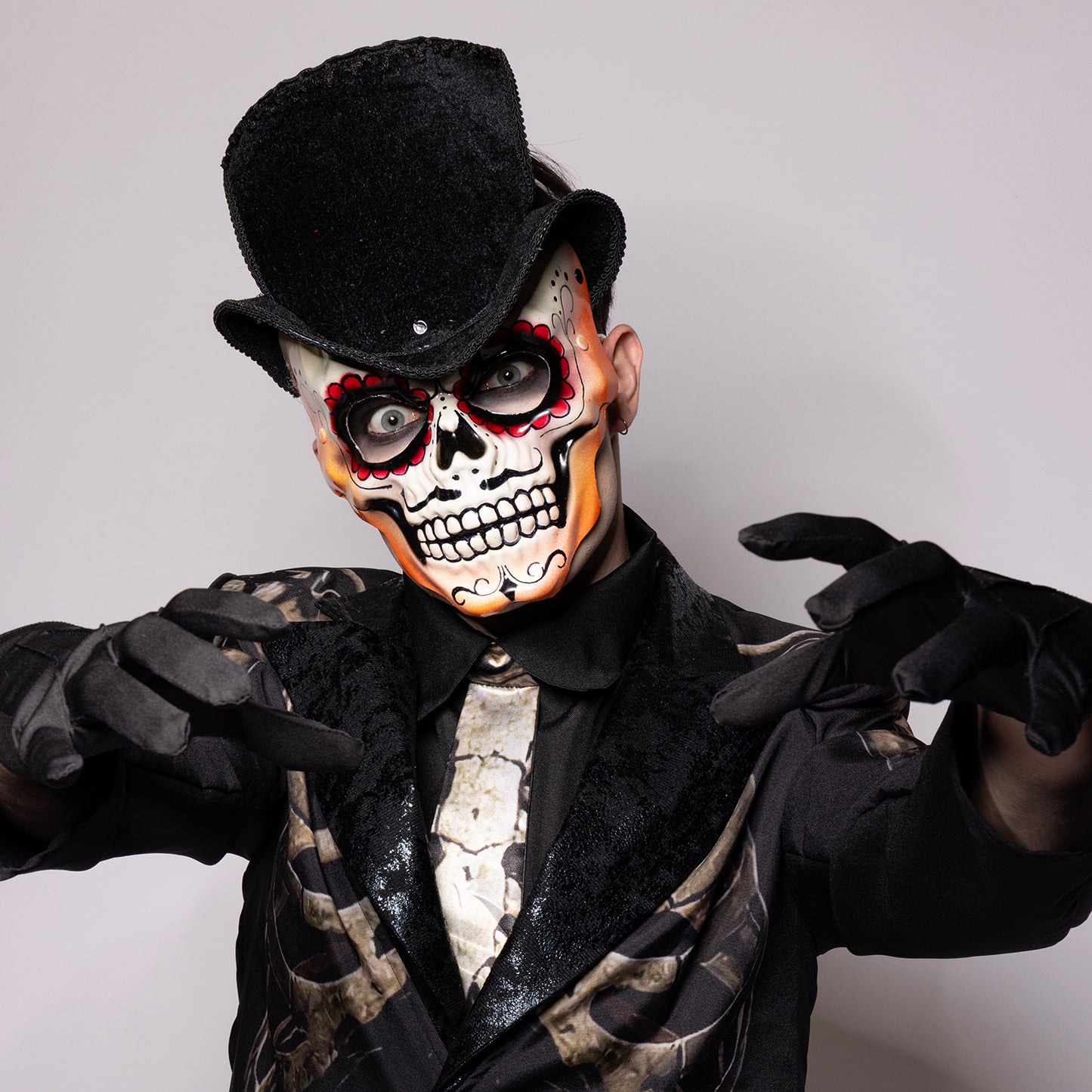 Day of the Dead, Top Hat, Skull Mask
