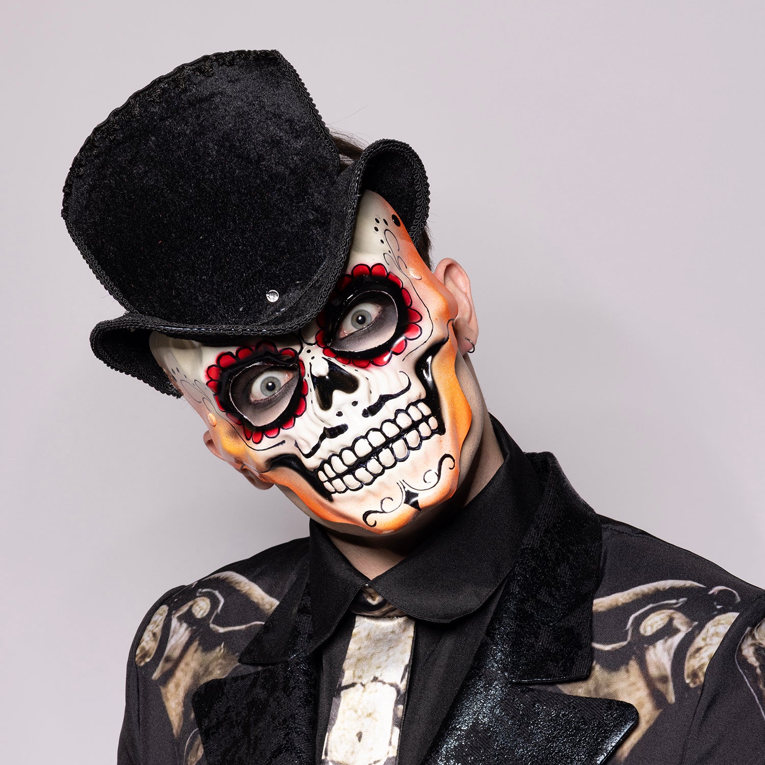 Day of the Dead, Top Hat, Skull Mask