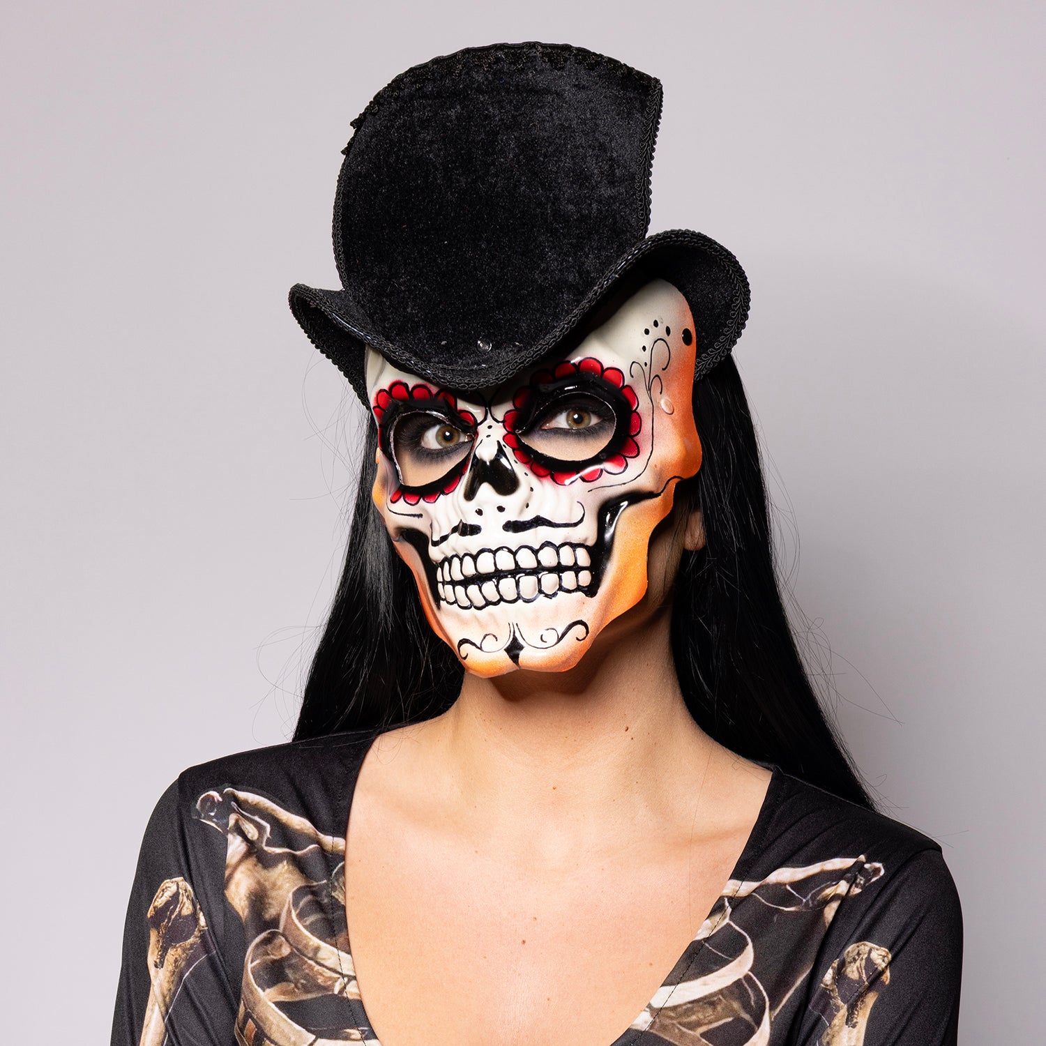 Day of the Dead, Top Hat, Skull Mask
