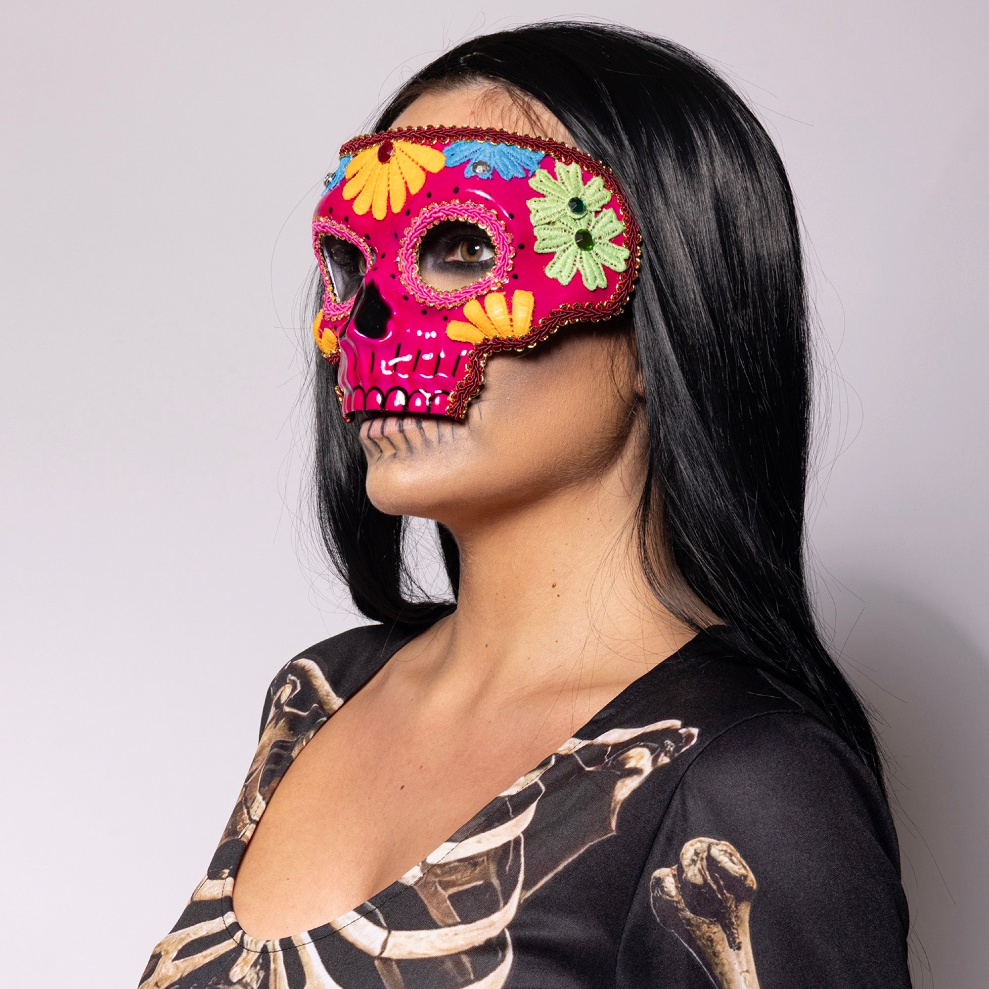 Sugar Skull Mask, Pink