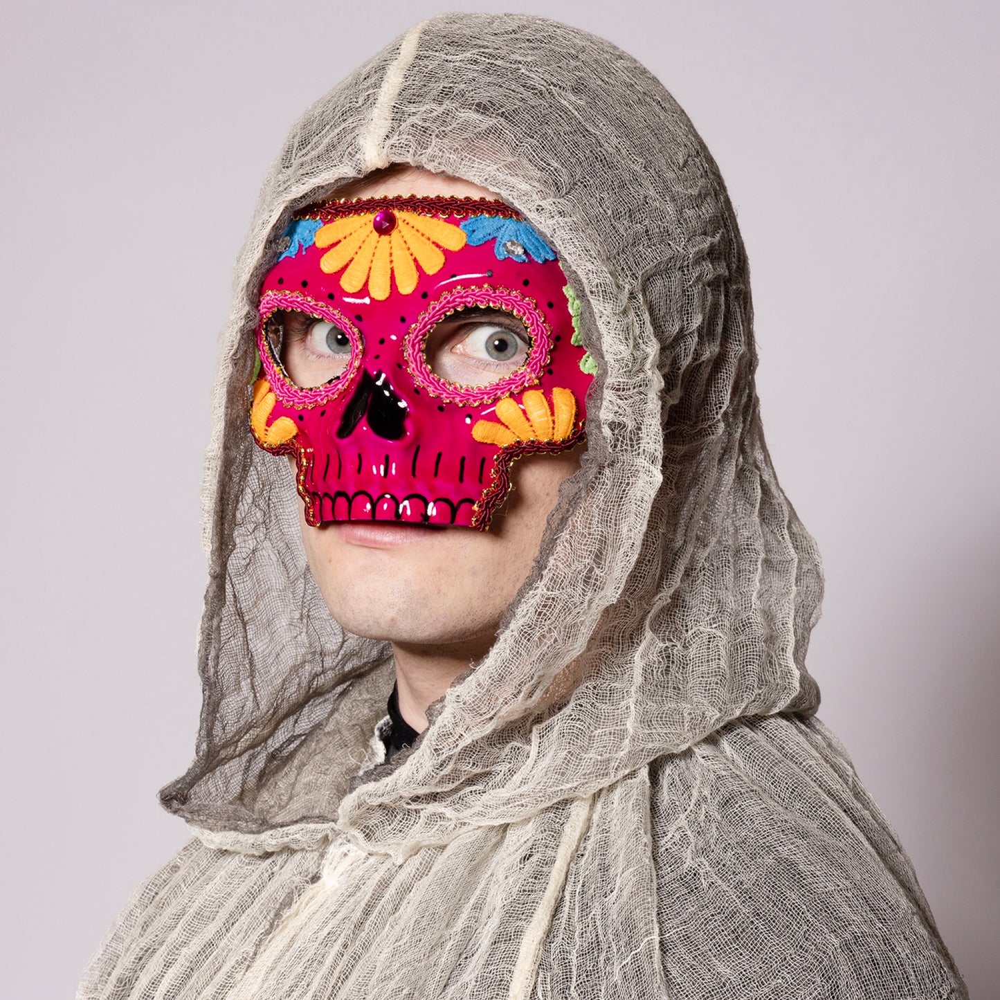 Sugar Skull Mask, Pink