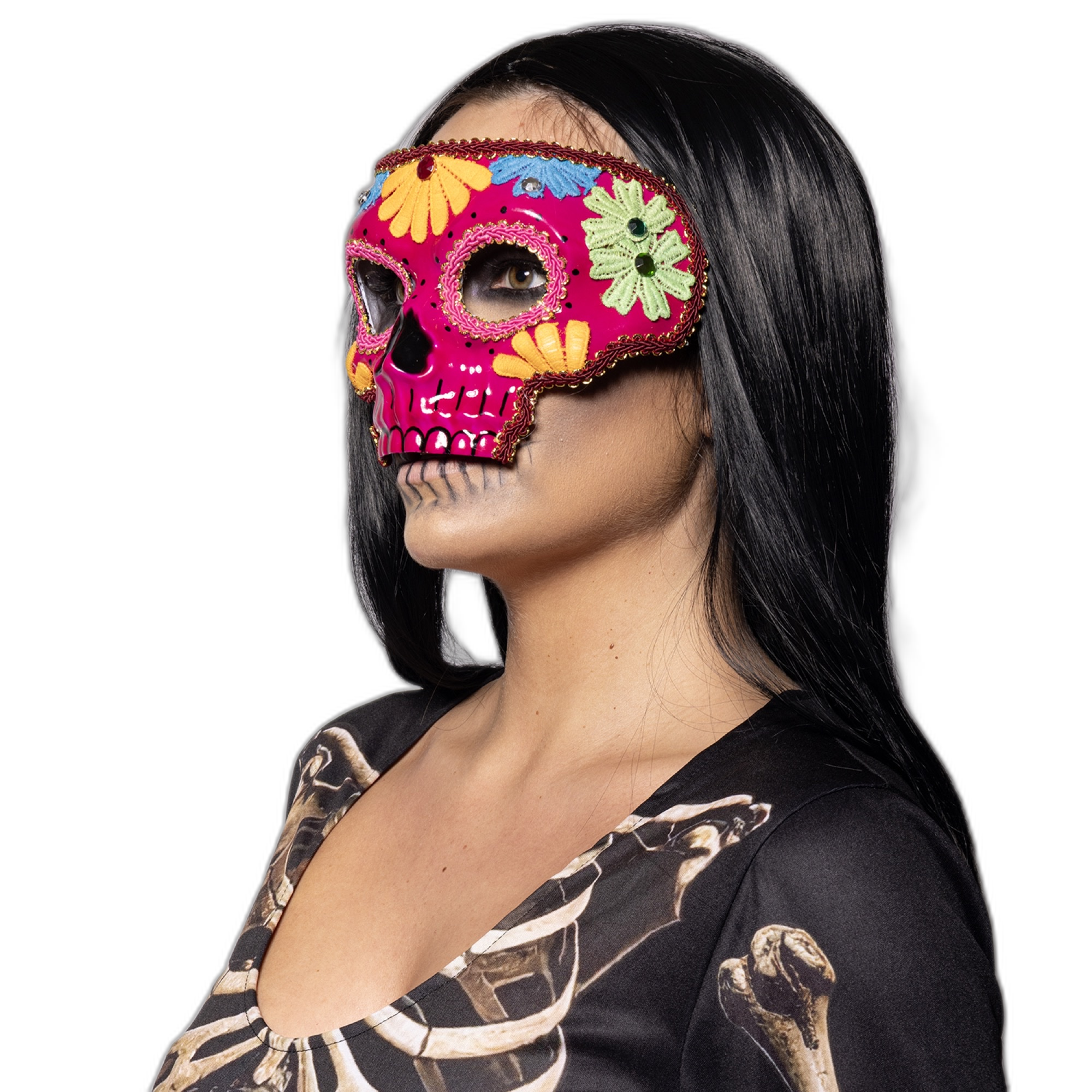 Sugar Skull Mask, Pink