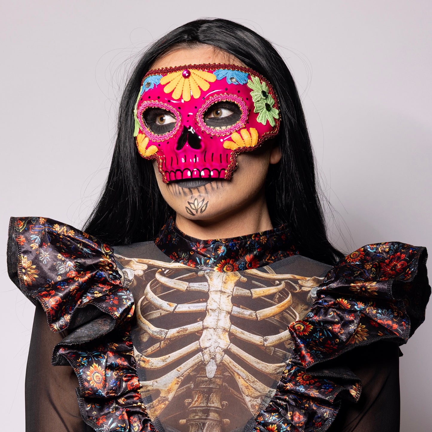 Sugar Skull Mask, Pink