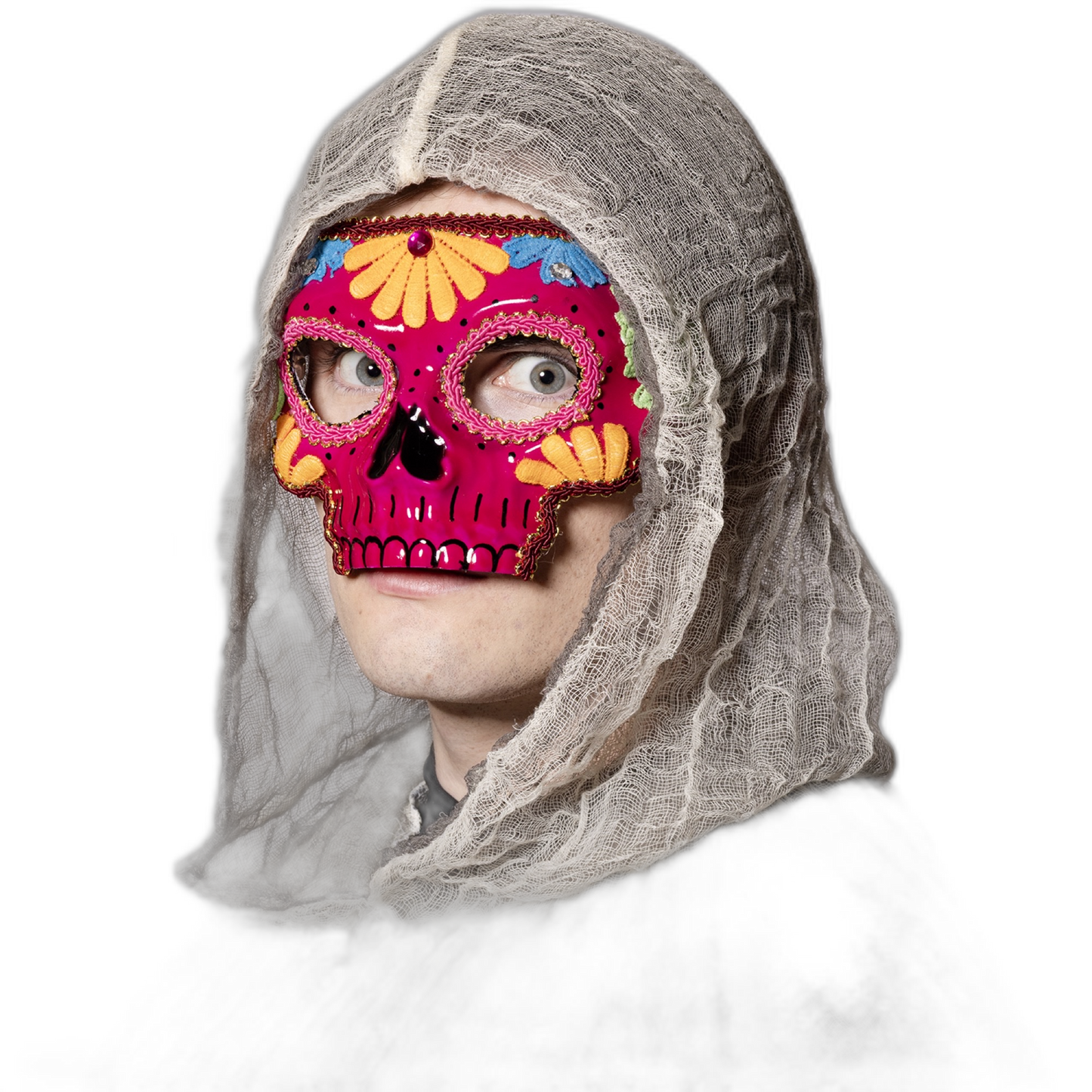 Sugar Skull Mask, Pink