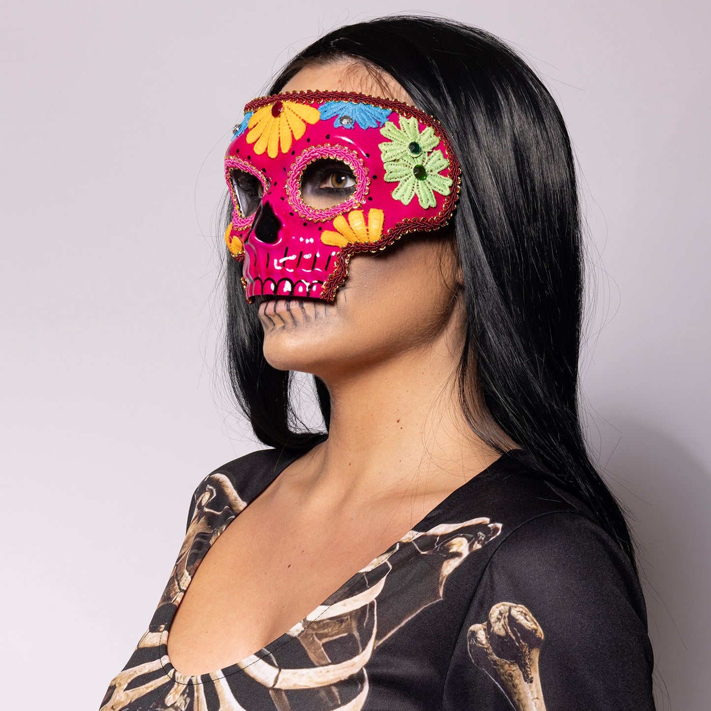 Sugar Skull Mask, Pink