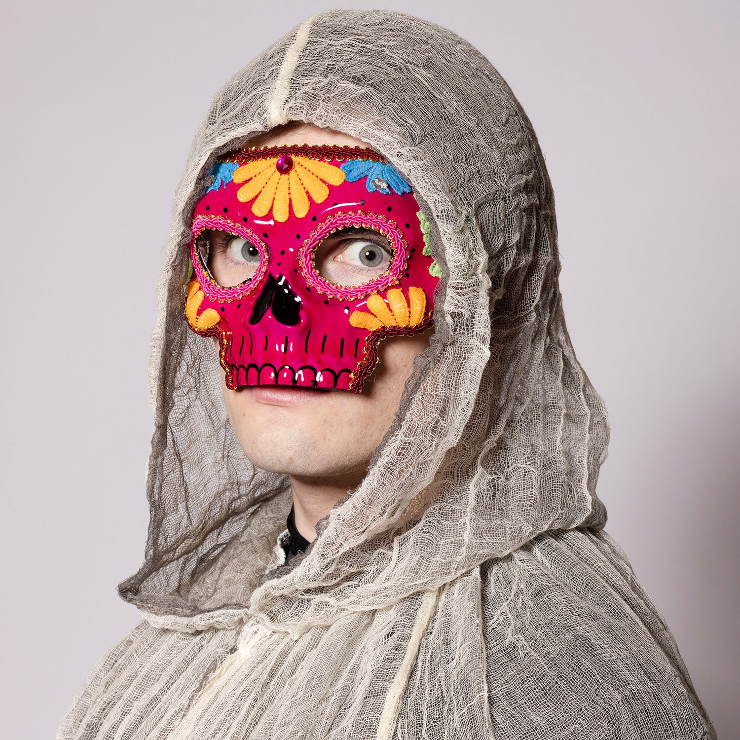 Sugar Skull Mask, Pink
