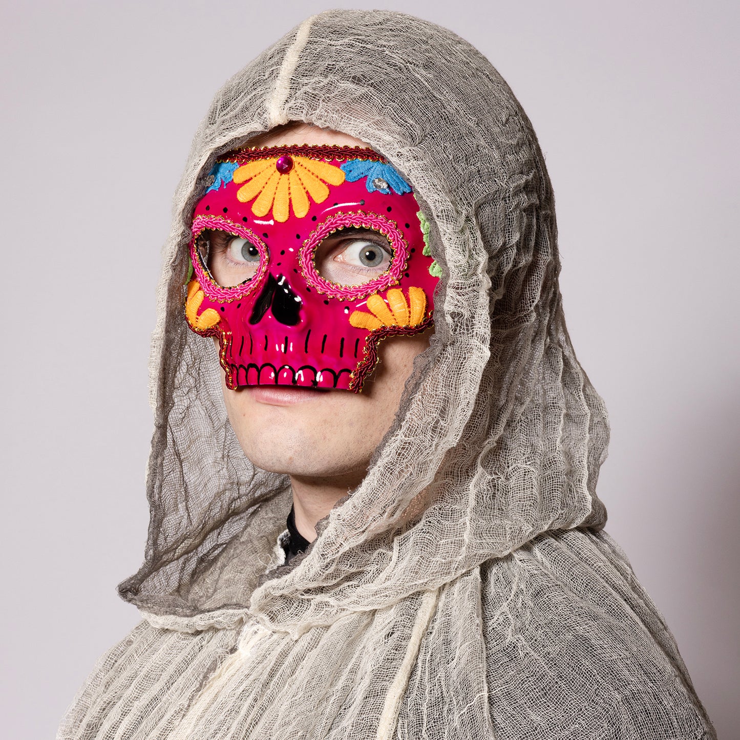Sugar Skull Mask, Pink