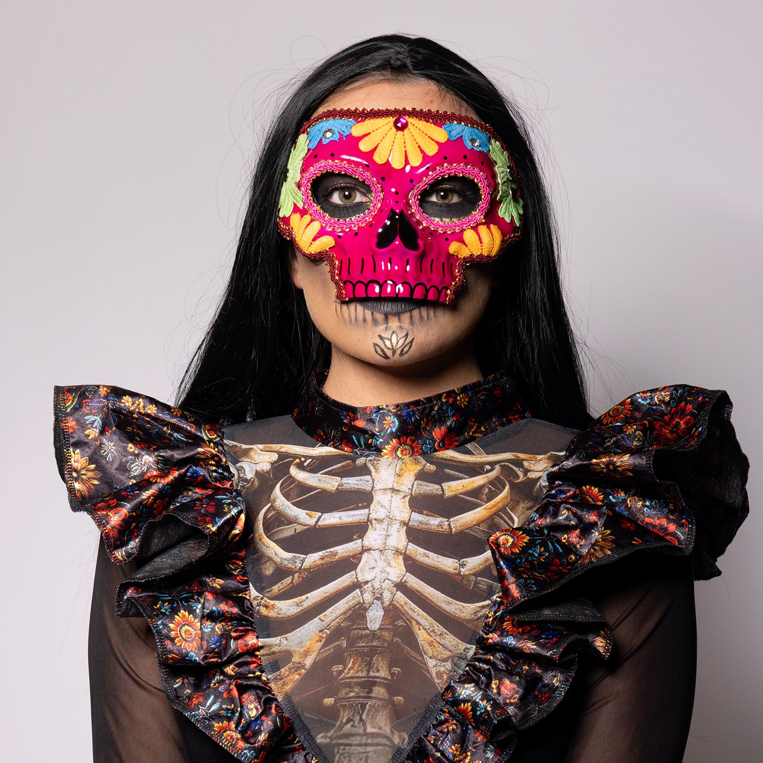 Sugar Skull Mask, Pink