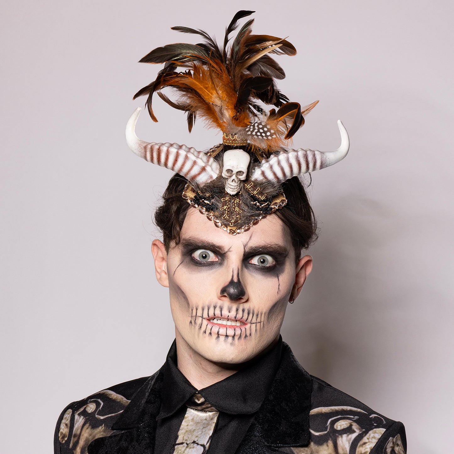 Headdress, Voodoo, Horned Mohawk