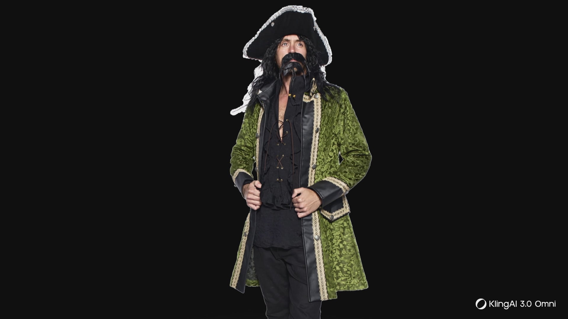 Captain Coat, Mens Green